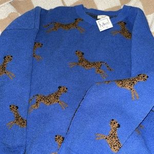 Easel Cheetah Crewneck Sweater